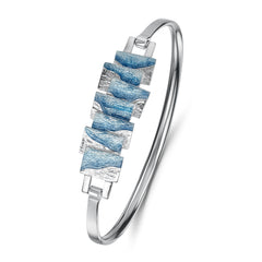 Flagstone Bangle in Slate Enamel by Sheila Fleet Jewellery