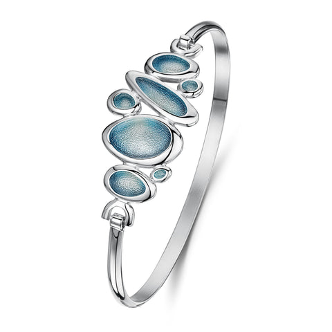 Shoreline Pebble Cluster Bangle by Sheila Fleet Jewellery
