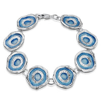 Brodgar Eye Enamelled Bracelet in Sterling Silver by Sheila Fleet Jewellery