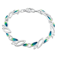 Seasons Sterling Silver Bracelet in Spring Enamel by Sheila Fleet Jewellery