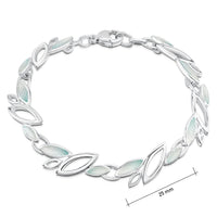 Seasons Sterling Silver Bracelet in Winter Enamel by Sheila Fleet Jewellery
