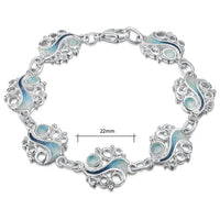 Arctic Stream 7-link Bracelet in Sterling Silver by Sheila Fleet Jewellery