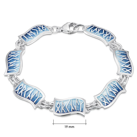 Runic 'Orkney' 7-link Bracelet in Skaill Enamel