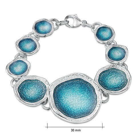Lunar 8-link Occasion Bracelet in Lichen Enamel