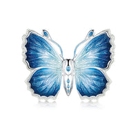 Holly Blue Butterfly Enamel Brooch by Sheila Fleet Jewellery