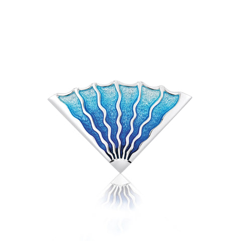 Ocean Enamel Brooch by Sheila Fleet Jewellery