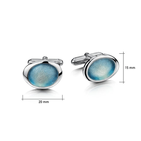 Shoreline Pebble Cufflinks by Sheila Fleet Jewellery