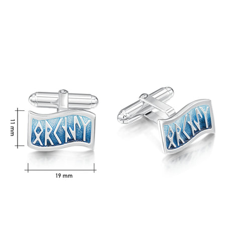 Runic Cufflinks in Skaill Enamel