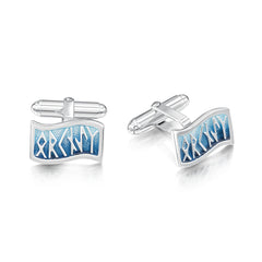 Runic Cufflinks in Skaill Enamel by Sheila Fleet Jewellery