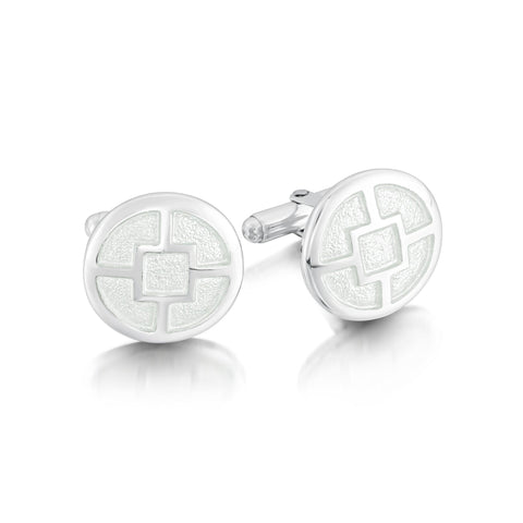 Mine Howe Cufflinks in Crystal Enamel