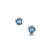 Lunar Sterling Silver Petite Enamel Stud Earrings by Sheila Fleet Jewellery