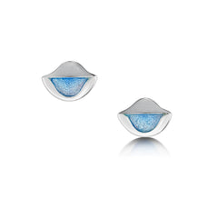 Lomond Reflections Stud Earrings in Dawn Enamel