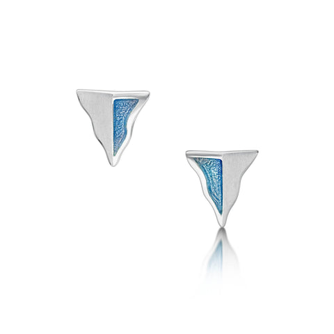 Lomond Reflections Small Stud Earrings in Dawn Enamel