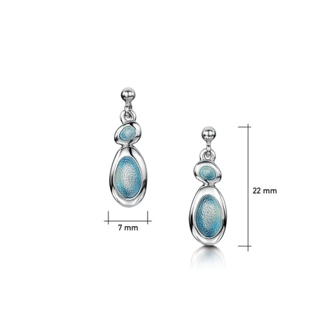 Shoreline Pebble 2-pebble Drop Earrings by Sheila Fleet Jewellery