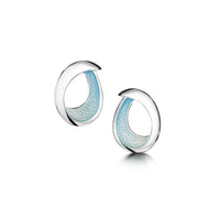 Sea & Surf Small Stud Earrings in Ice Enamel by Sheila Fleet Jewellery