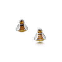 Great Yellow Bumblebee Enamel Stud Earrings by Sheila Fleet Jewellery