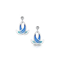 Summer Splash Small Enamel Drop Earrings by Sheila Fleet Jewellery