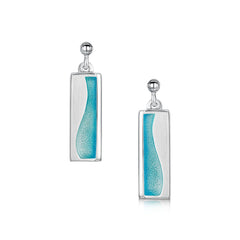 Island Panorama Drop Earrings in Shallows Enamel