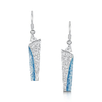 Standing Stones Enamel Drop Earrings in Sterling Silver by Sheila Fleet Jewellery