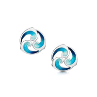 Breckon Stud Earrings in Sterling Silver by Sheila Fleet Jewellery