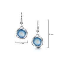 Lunar Single Drop Earrings in Lunar Blue Enamel