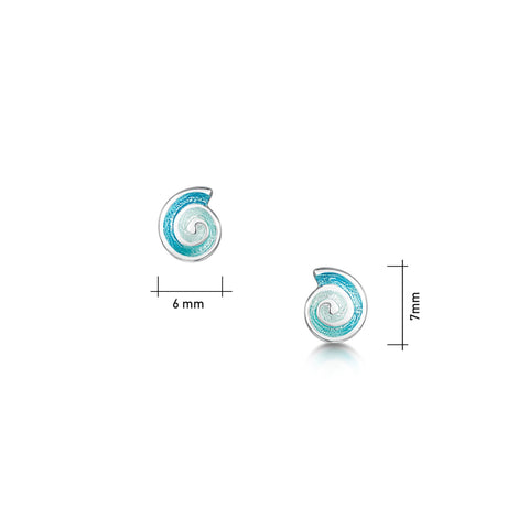 Skara Spiral Petite Stud Earrings by Sheila Fleet Jewellery