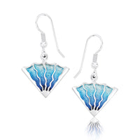 Ocean Enamel Drop Earrings by Sheila Fleet Jewellery