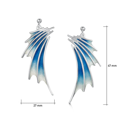EEX150-CASCA.jpg  2048 × 2048px  Cascade Enamel Dress Drop Earrings in Sterling Silver by Sheila Fleet Jewellery