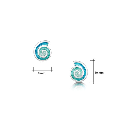 Skara Spiral Small Stud Earrings by Sheila Fleet Jewellery
