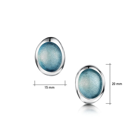 Shoreline Pebble Occasion Stud Earrings by Sheila Fleet Jewellery