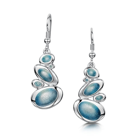 Shoreline Pebble Cluster Drop Earrings by Sheila Fleet Jewellery