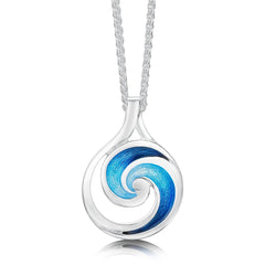 Pentland Enamel Drop Pendant in Sterling Silver