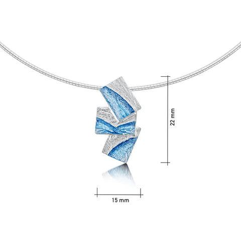 Flagstone Small Necklace in Slate Enamel