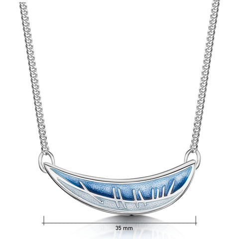 Skyran ‘Moon’ Necklace in Twilight Enamel