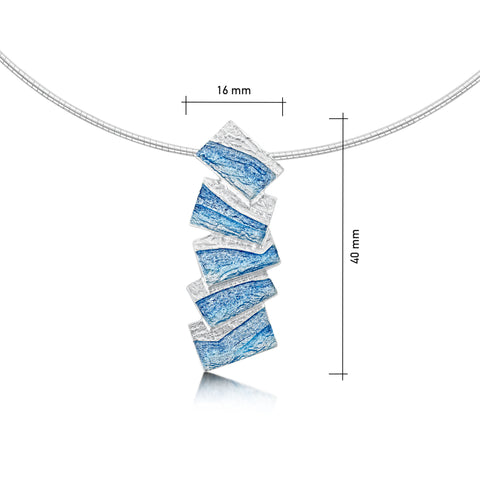 Flagstone Necklace in Slate Enamel