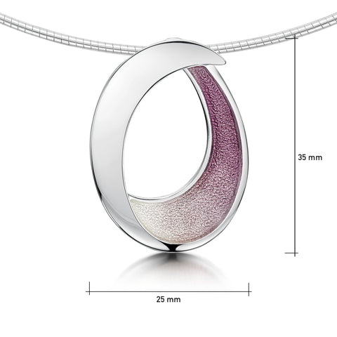 Sea & Surf Necklace in Champagne Enamel