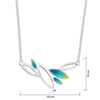 Seasons Silver Necklace in Summer Enamel by Sheila Fleet Jewellery