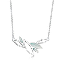 Seasons Silver Necklace in Winter Enamel by Sheila Fleet Jewellery