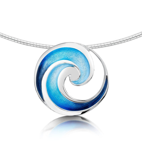 Pentland Enamelled Necklace in Sterling Silver by Sheila Fleet Jewellery