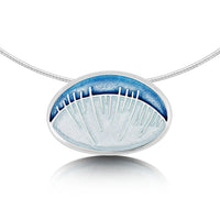 Skyran ‘Heaven’ Enamel Dress Necklace in Sterling Silver by Sheila Fleet Jewellery