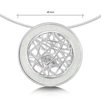 Creel Silver Pool Necklace in Crystal Enamel