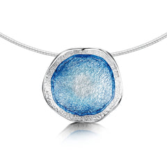 Lunar Sterling Silver Dress Enamel Necklace by Sheila Fleet Jewellery