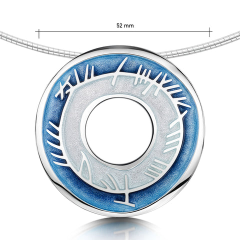 Skyran Occasion Necklace in Twilight Enamel by Sheila Fleet Jewellery