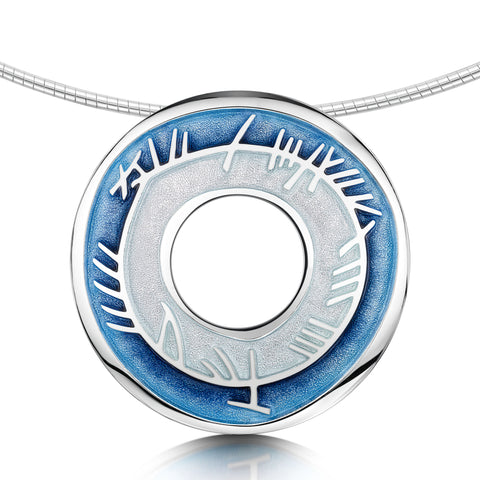 Skyran Occasion Necklace in Twilight Enamel by Sheila Fleet Jewellery