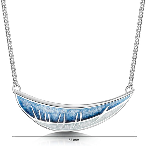 Skyran ‘Moon’ Occasion Necklace in Twilight Enamel