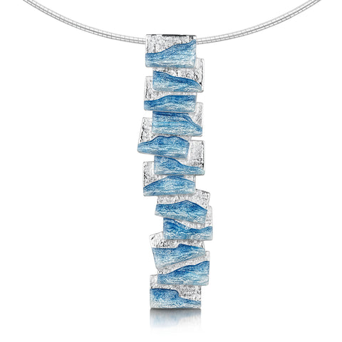 Flagstone Occasions Necklace in Slate Enamel by Sheila Fleet Jewellery