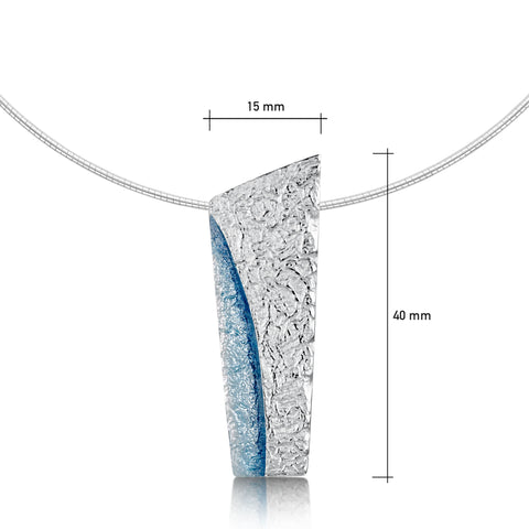 Standing Stones Enamel Dress Necklace in Sterling Silver by Sheila Fleet Jewellery