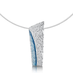 Standing Stones Enamel Dress Necklace in Sterling Silver by Sheila Fleet Jewellery