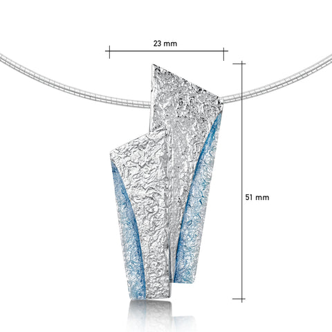 Standing Stones Enamel Duo Statement Necklace in Sterling Silver by Sheila Fleet Jewellery