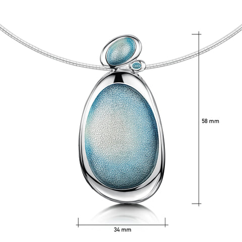 Shoreline Pebble Statement Necklace in Sterling Silver by Sheila Fleet Jewellery